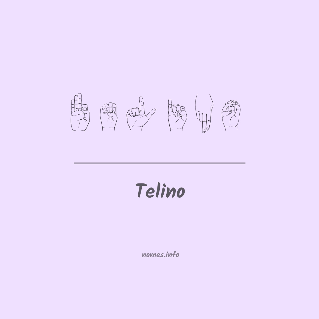 Telino em Libras