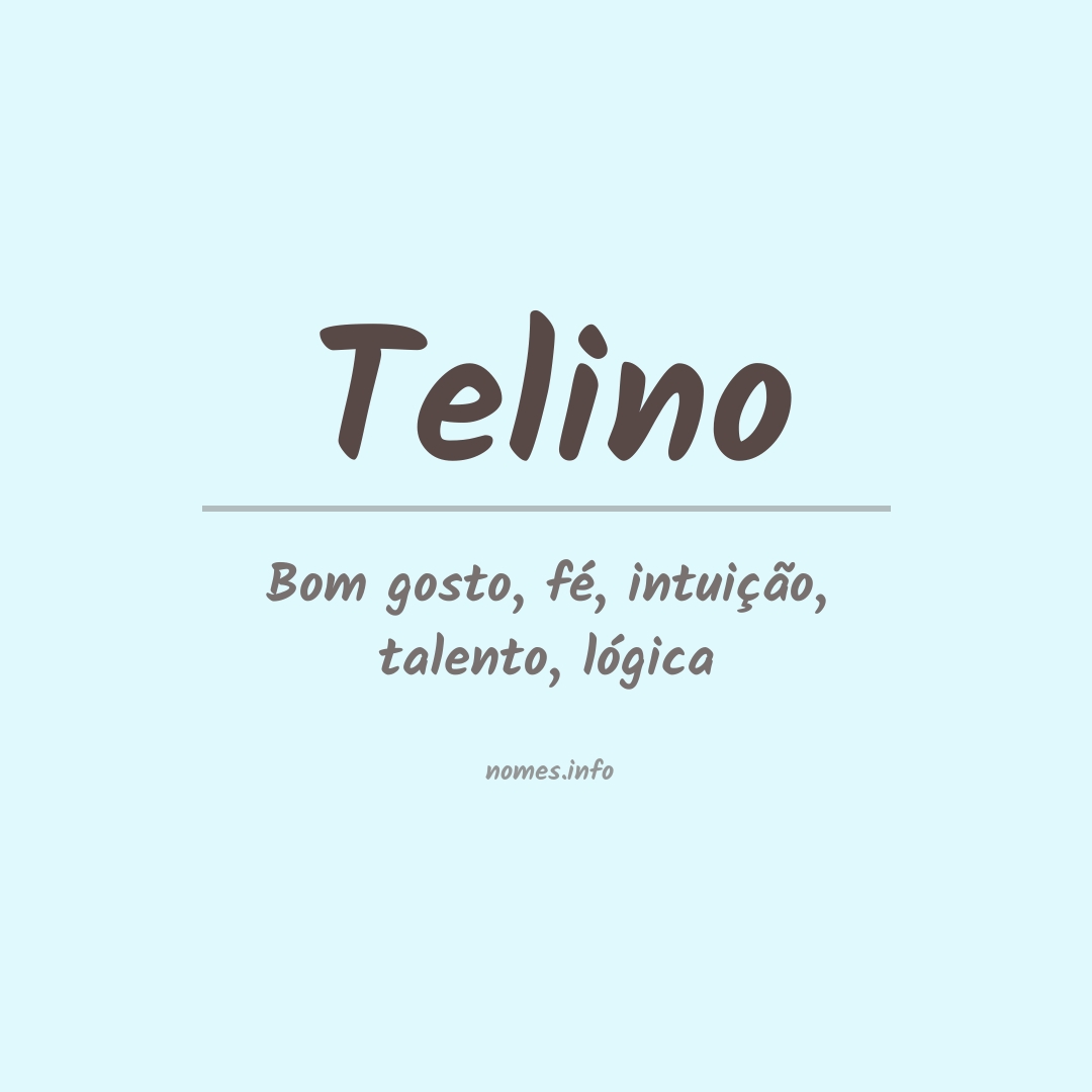 Significado do nome Telino