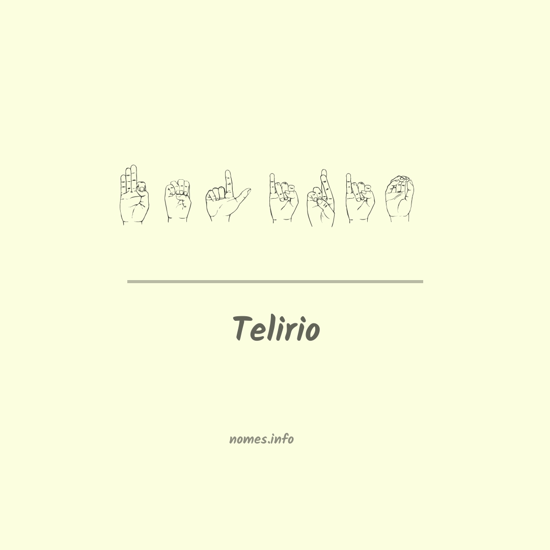 Telirio em Libras
