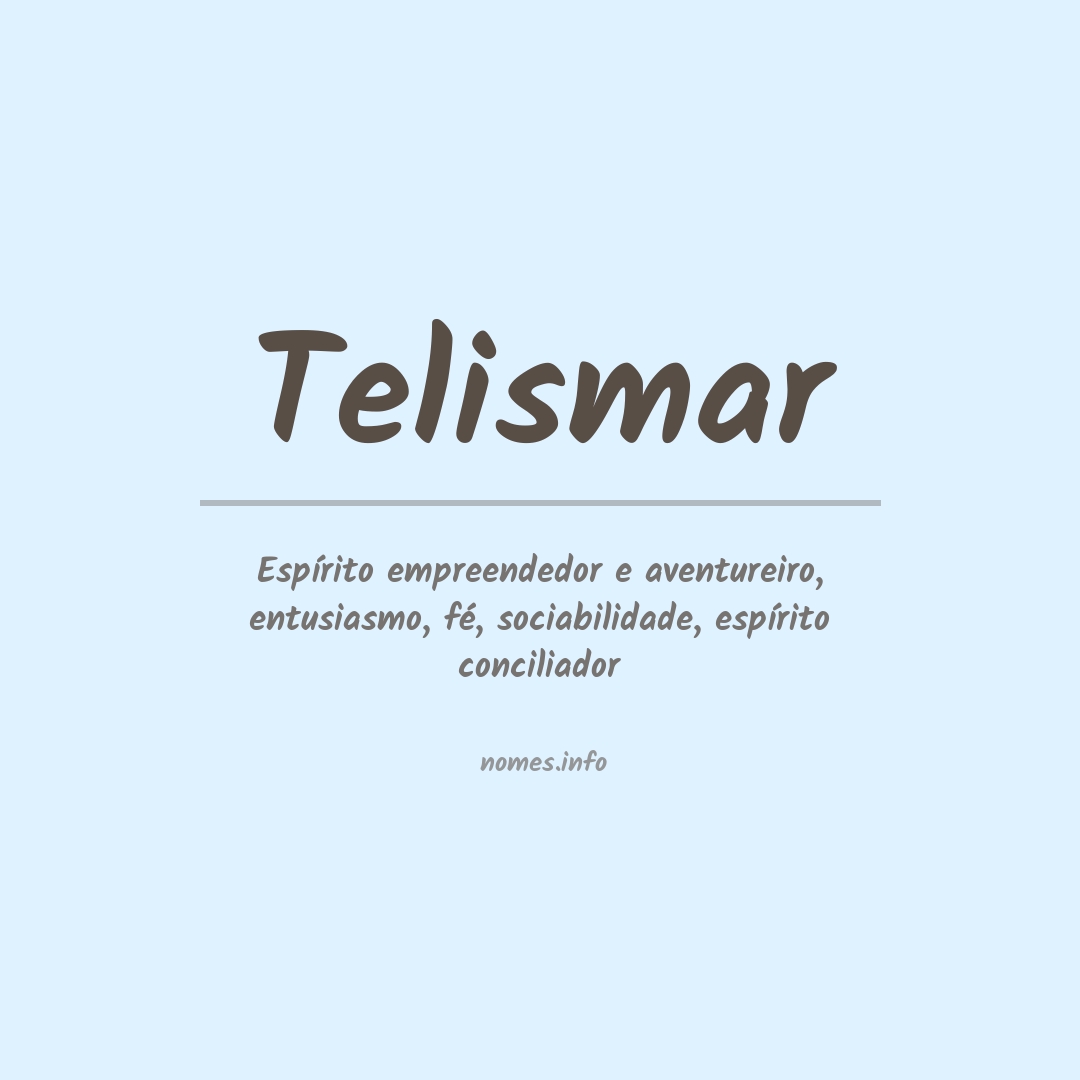 Significado do nome Telismar
