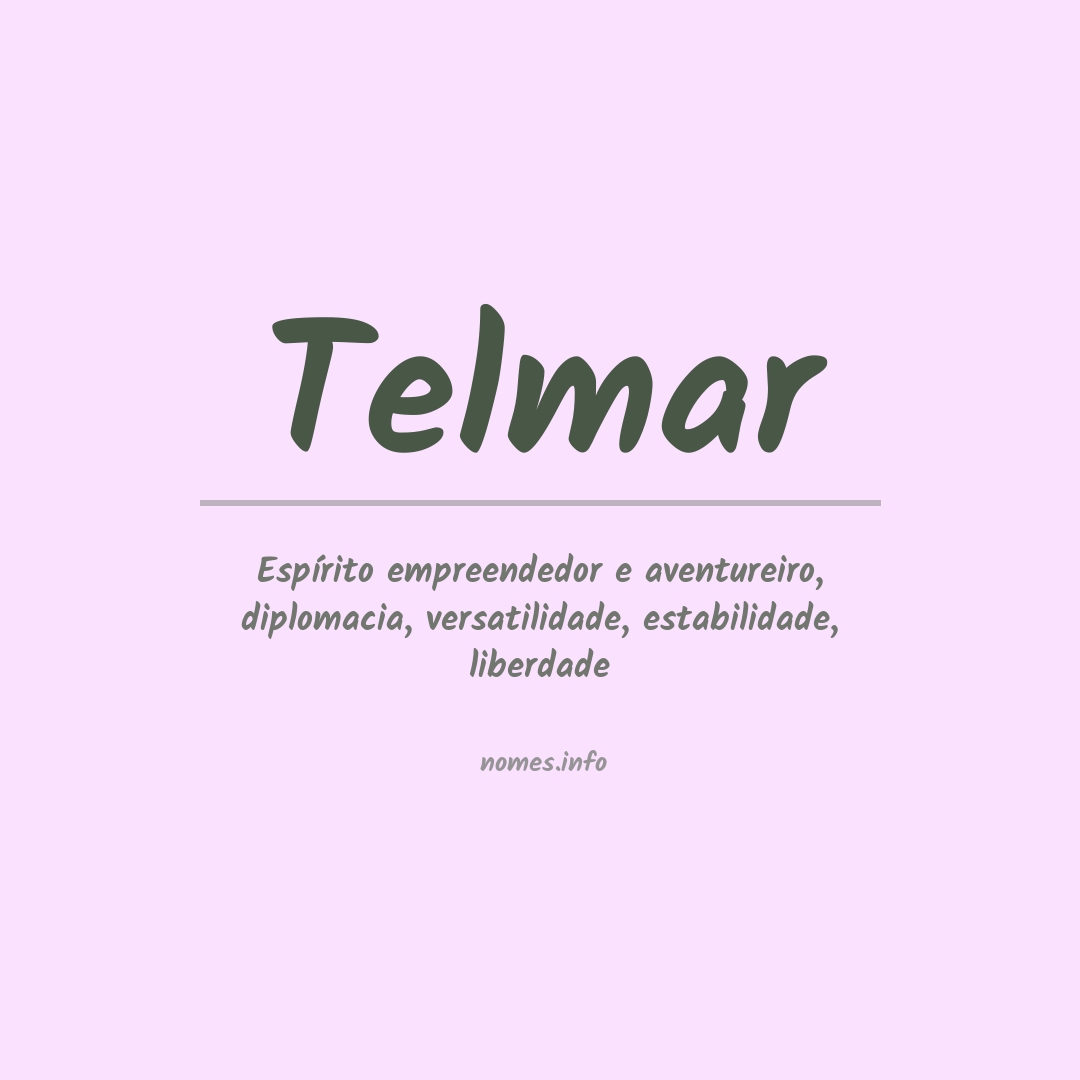 Significado do nome Telmar