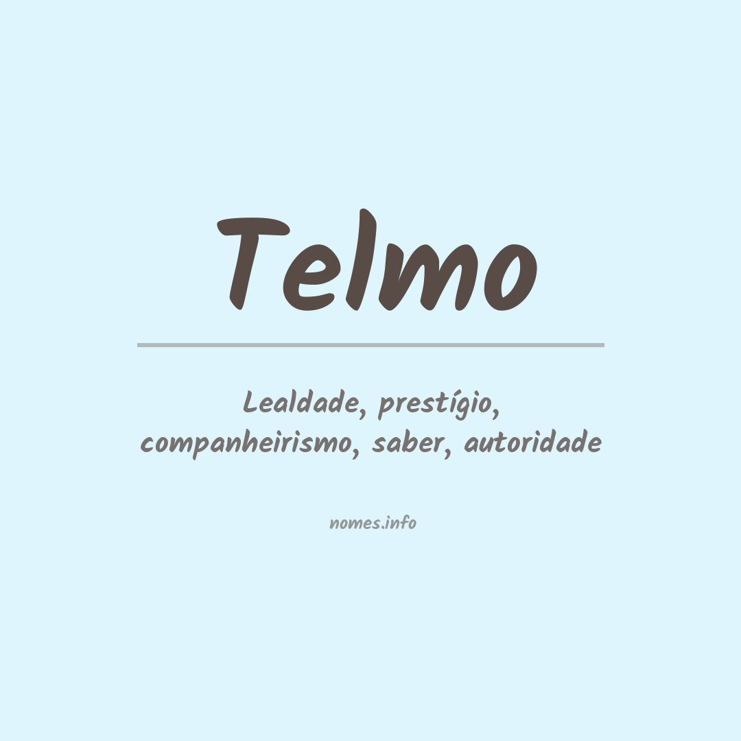 Significado do nome Telmo