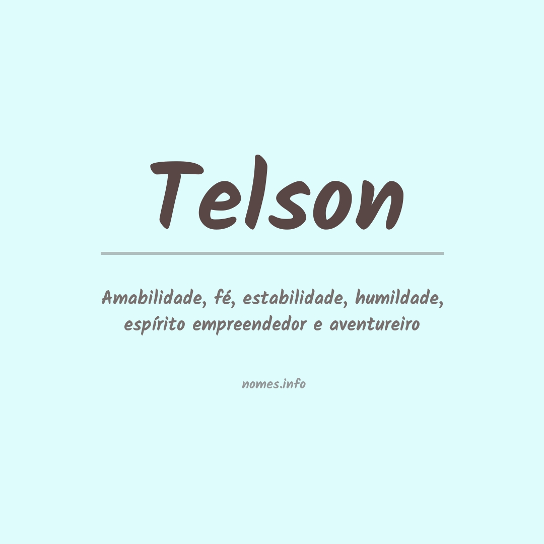 Significado do nome Telson