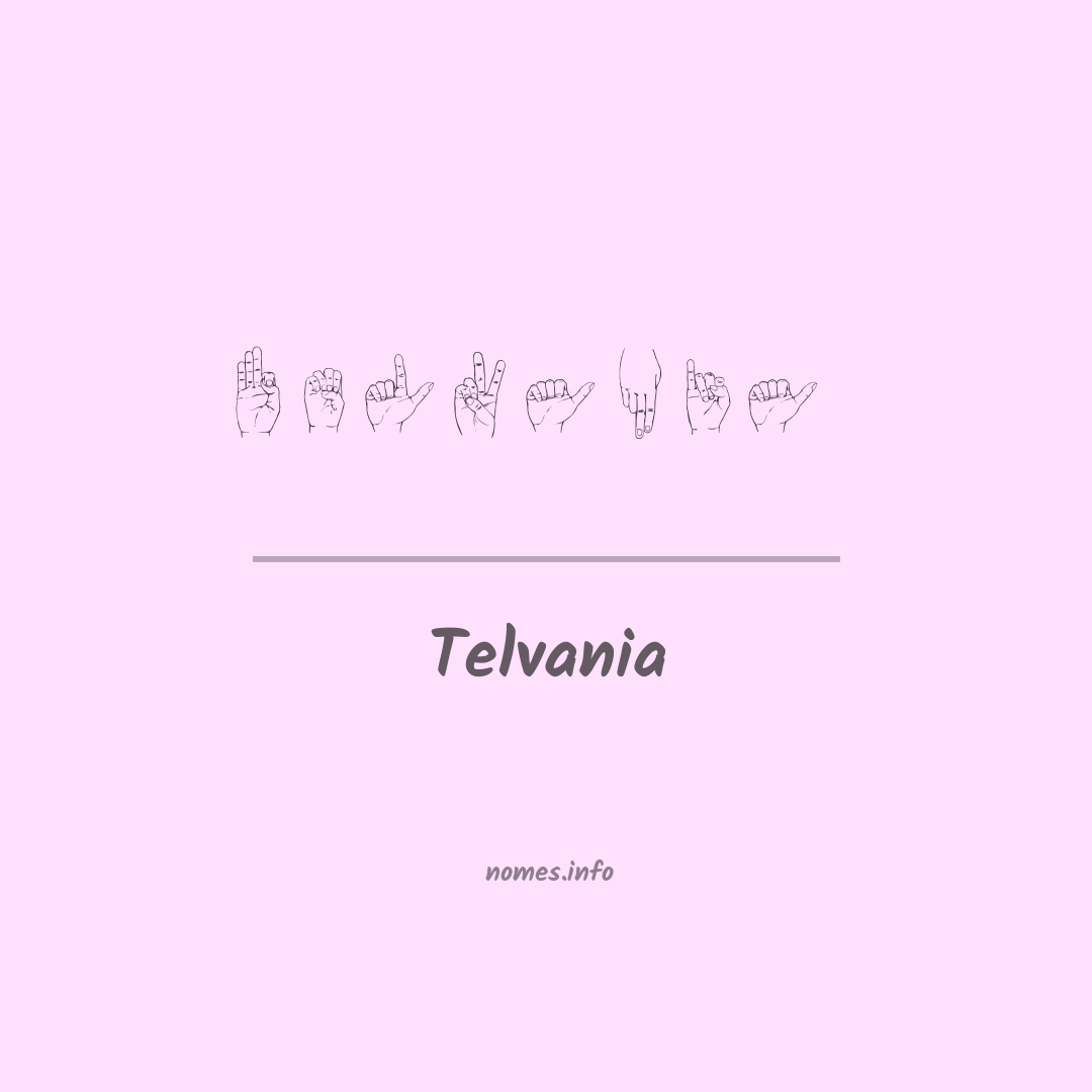 Telvania em Libras
