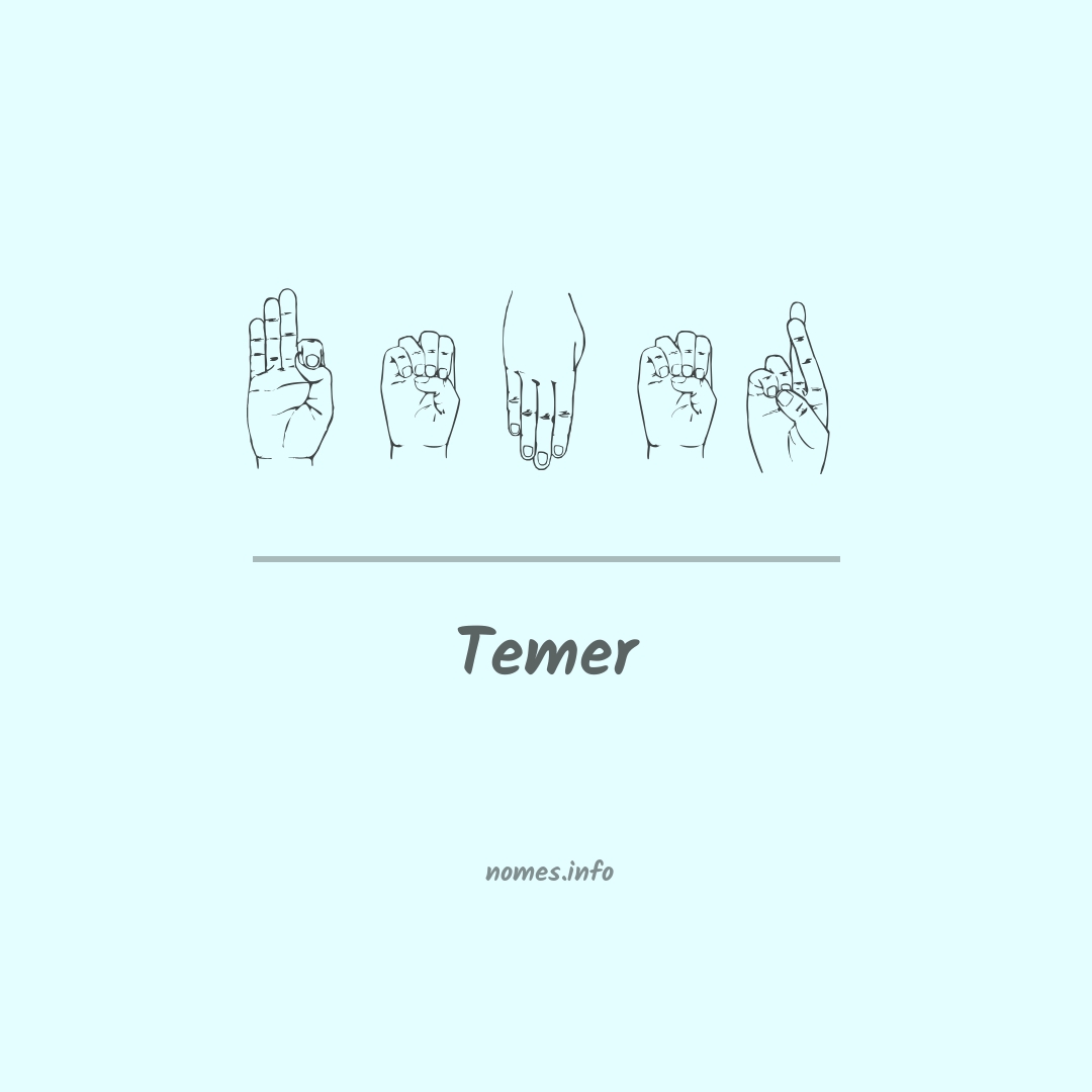 Temer em Libras