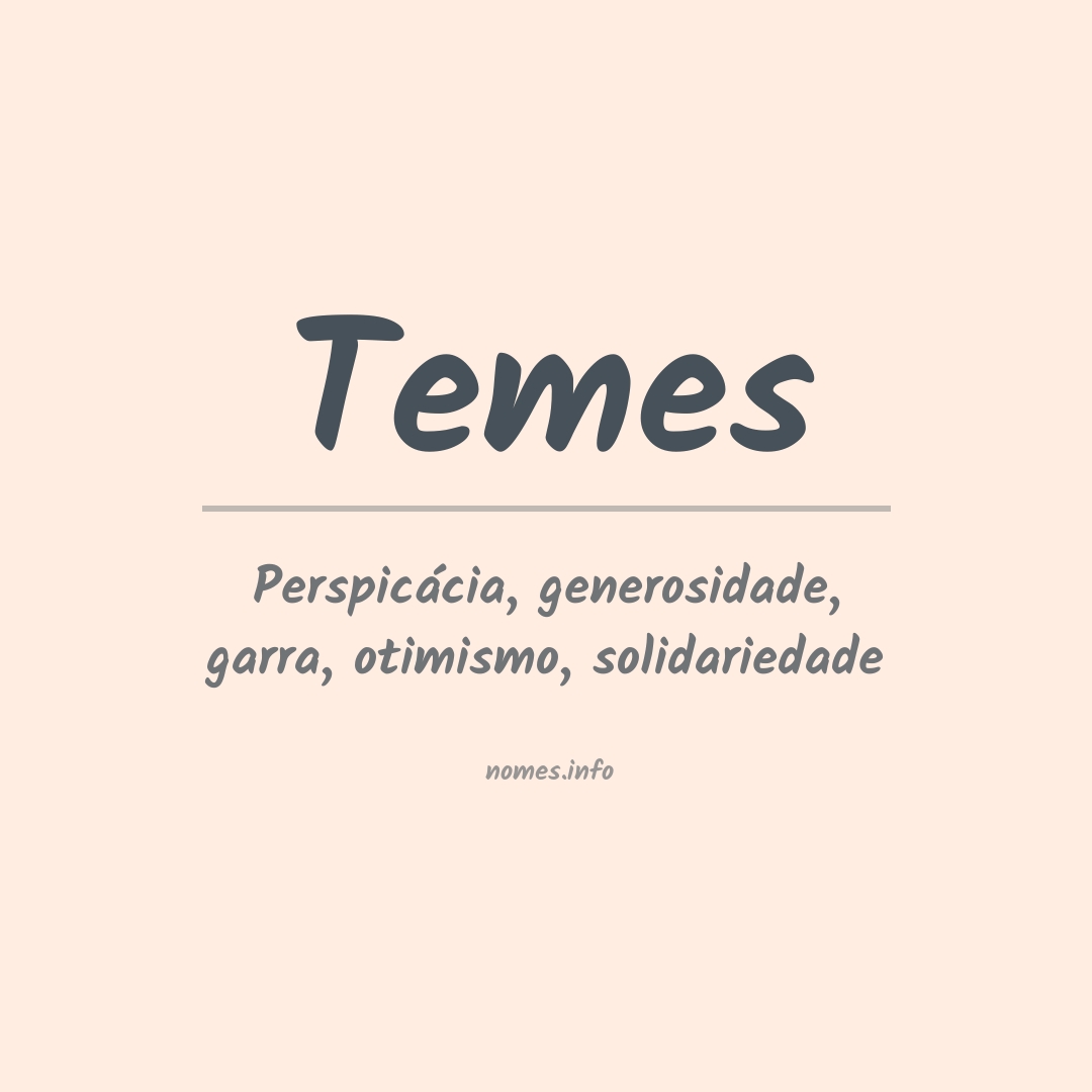 Significado do nome Temes