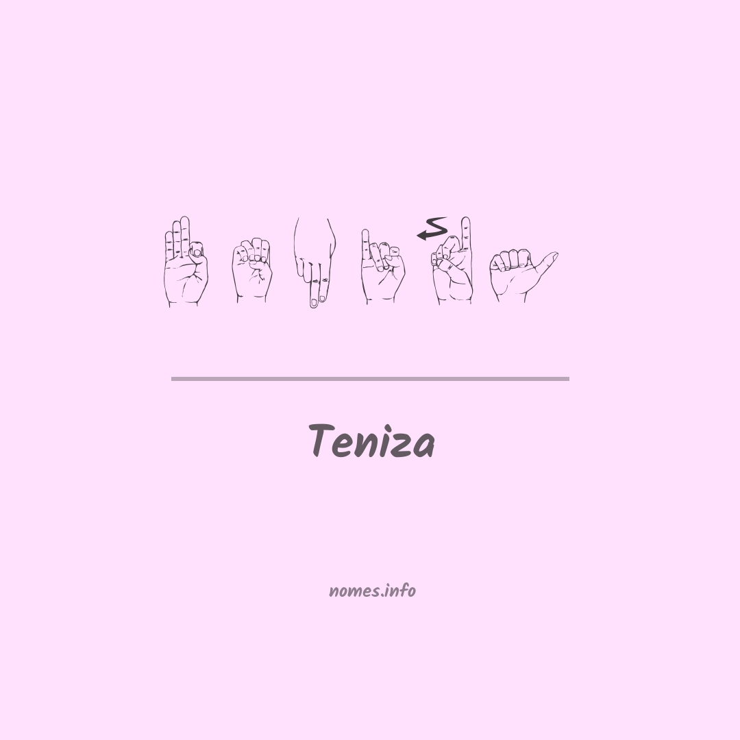 Teniza em Libras