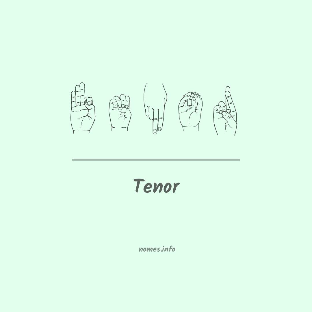 Tenor em Libras