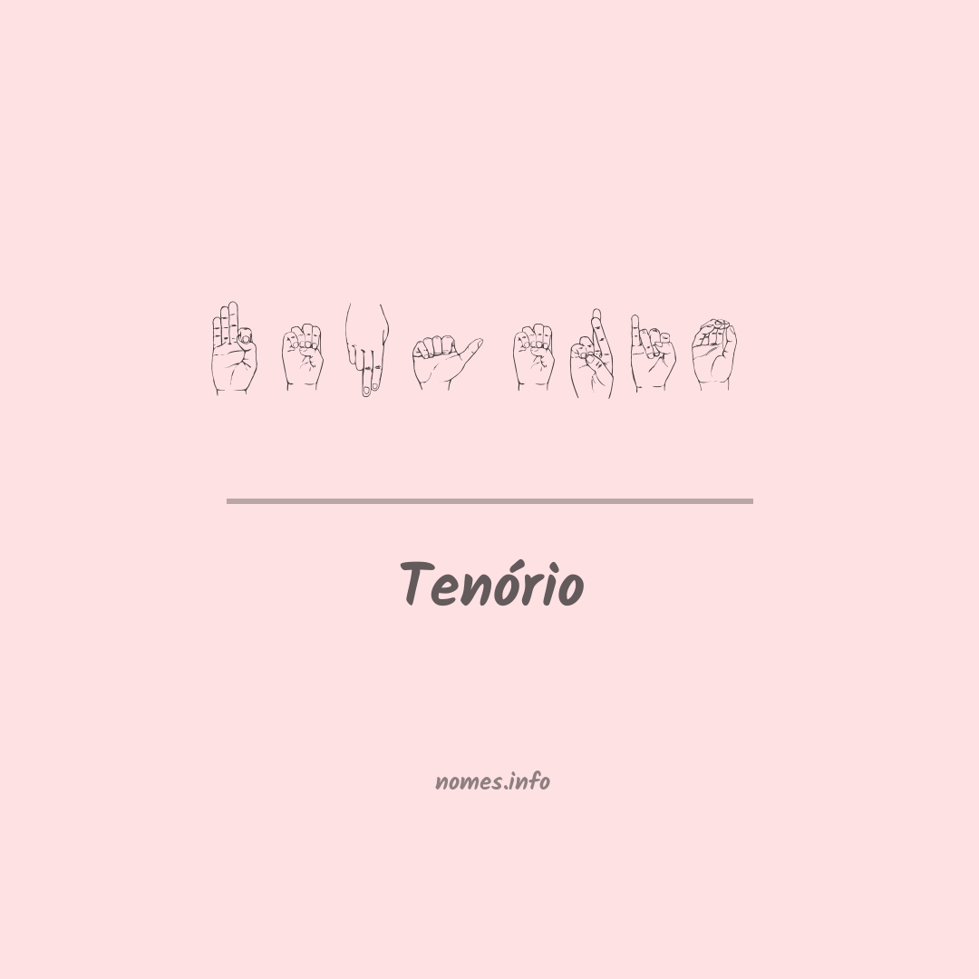 Tenório em Libras