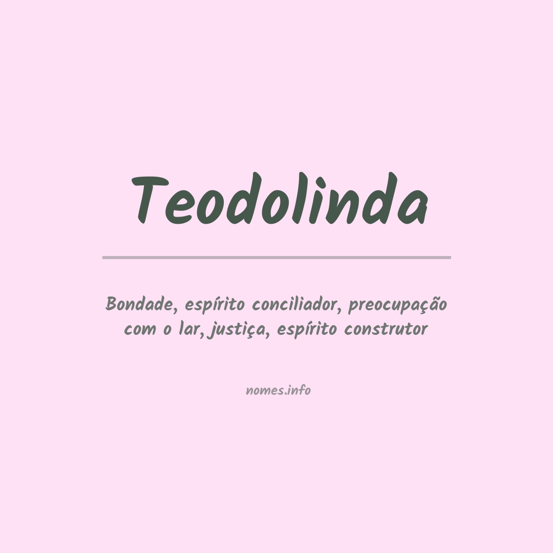 Significado do nome Teodolinda