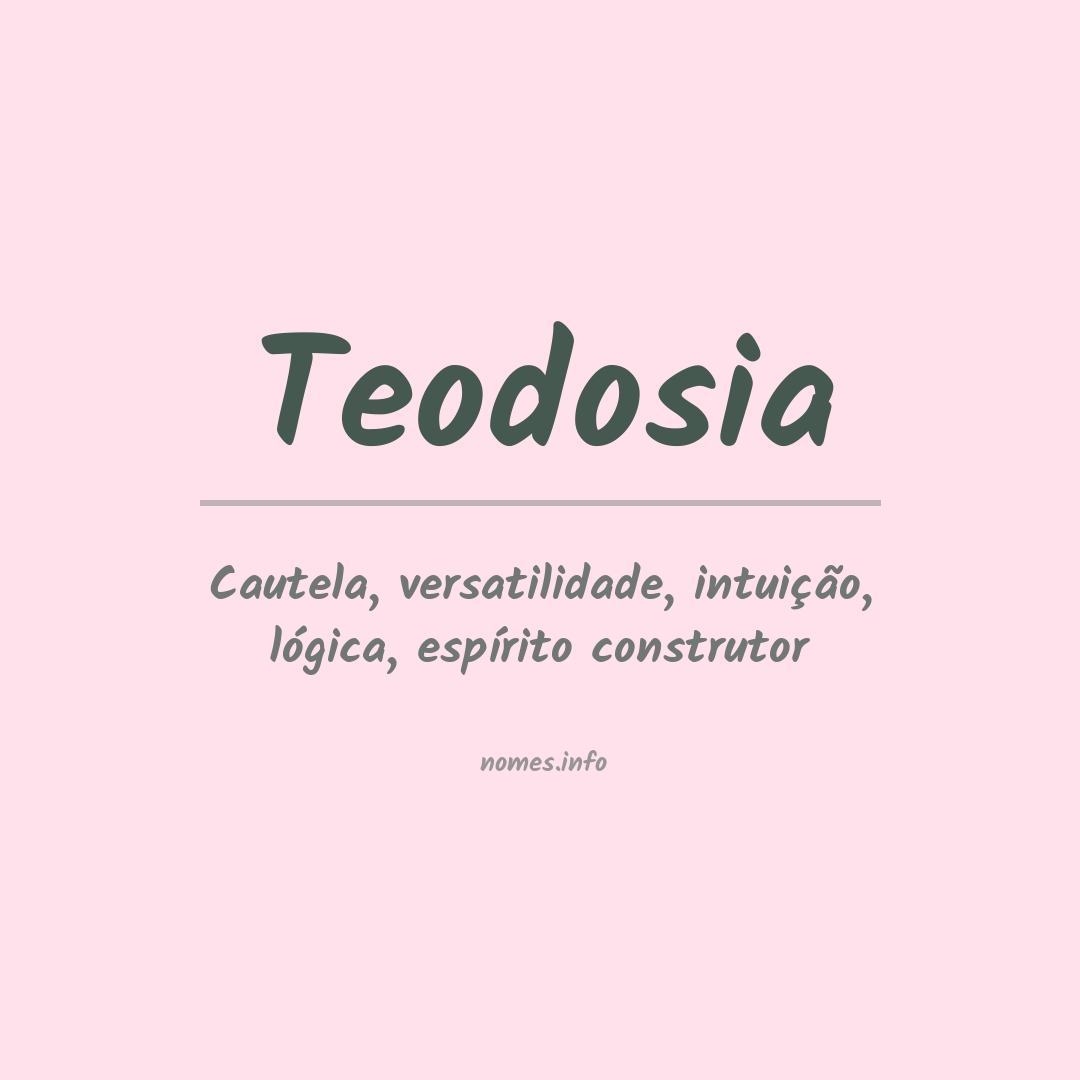 Significado do nome Teodosia