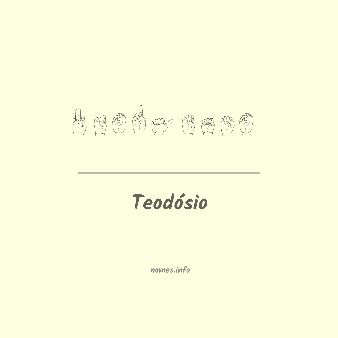Teodósio em Libras