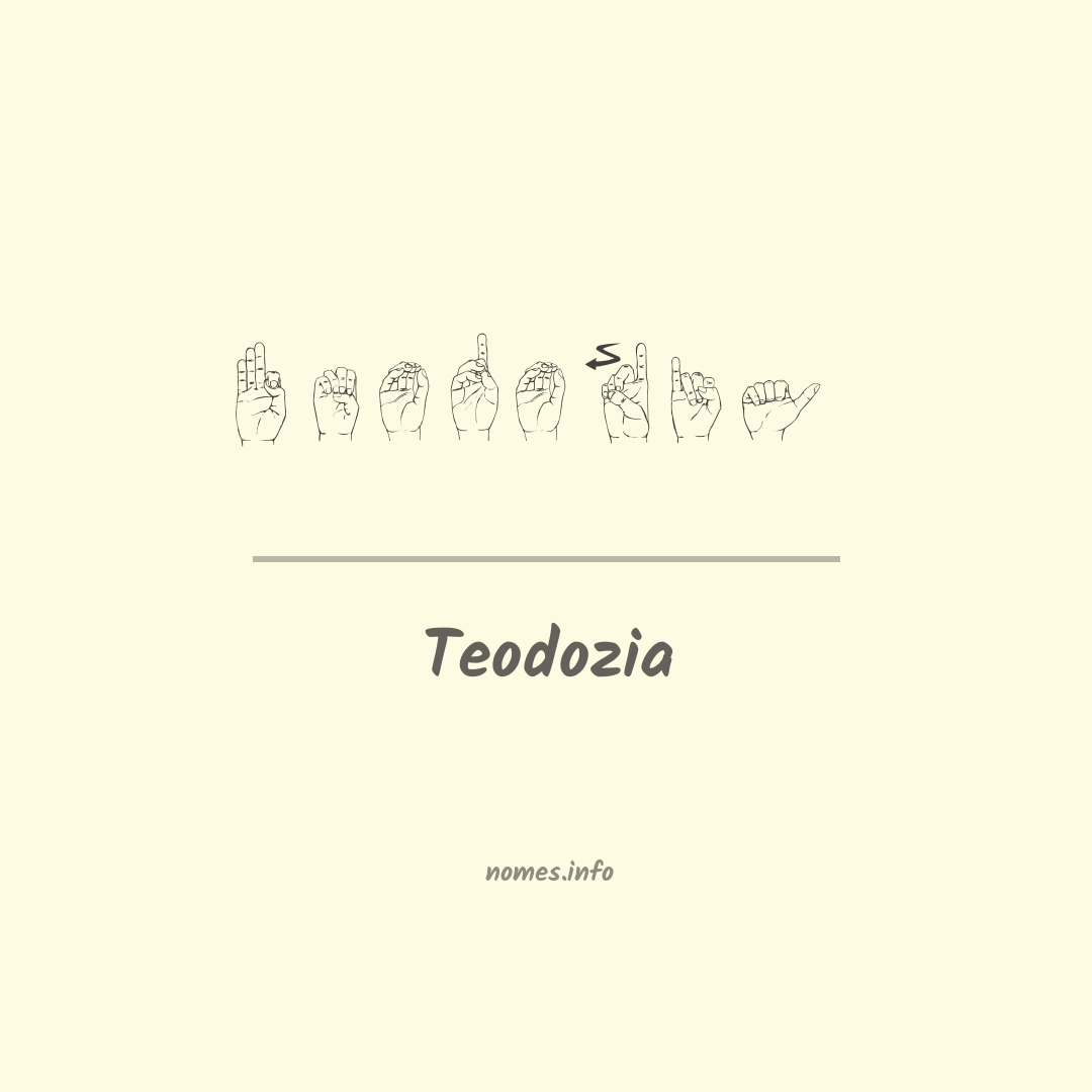Teodozia em Libras