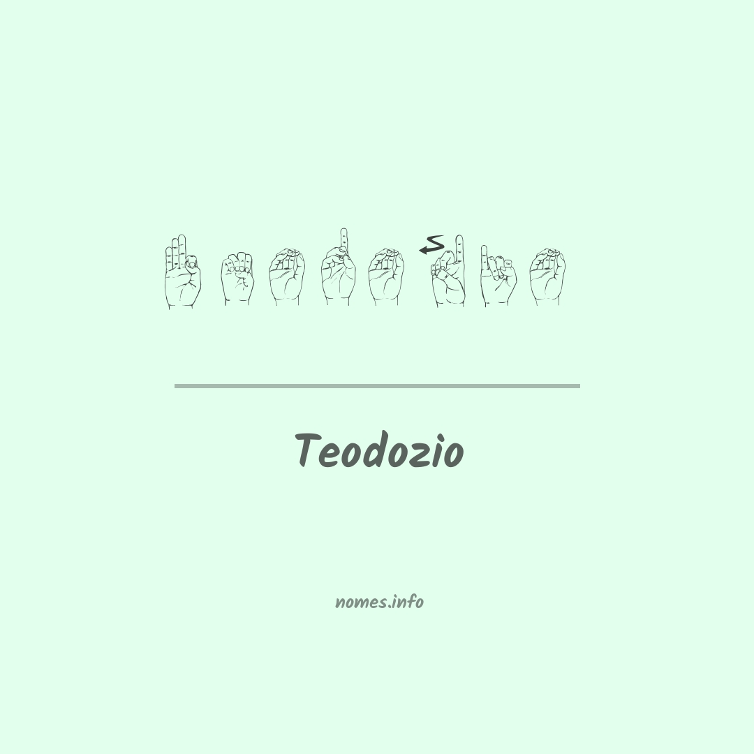 Teodozio em Libras