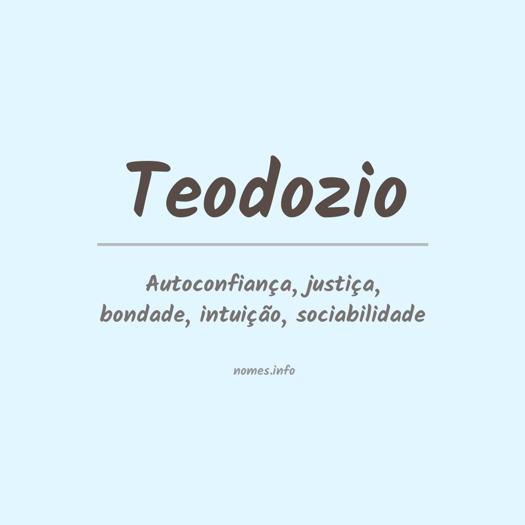 Significado do nome Teodozio