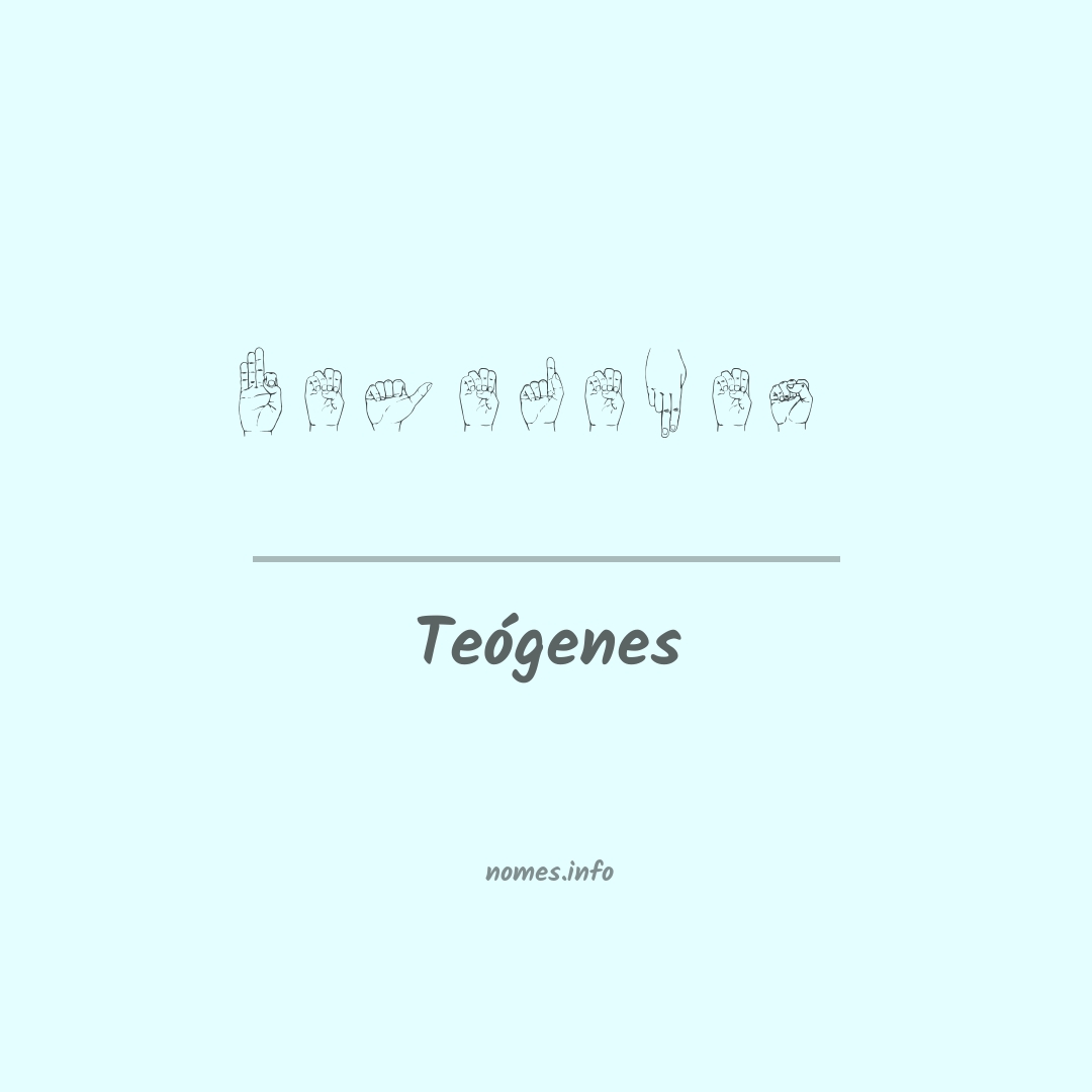 Teógenes em Libras
