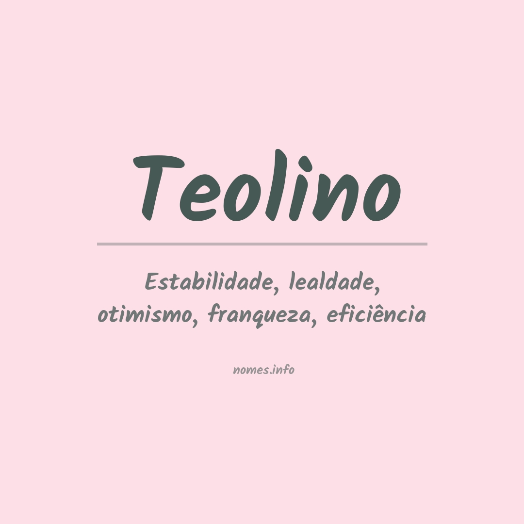 Significado do nome Teolino