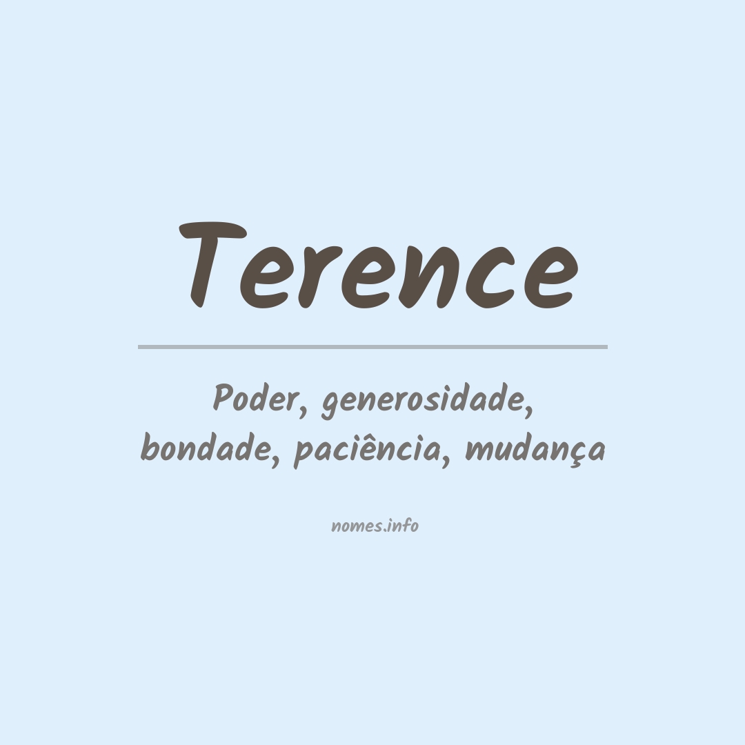 Significado do nome Terence