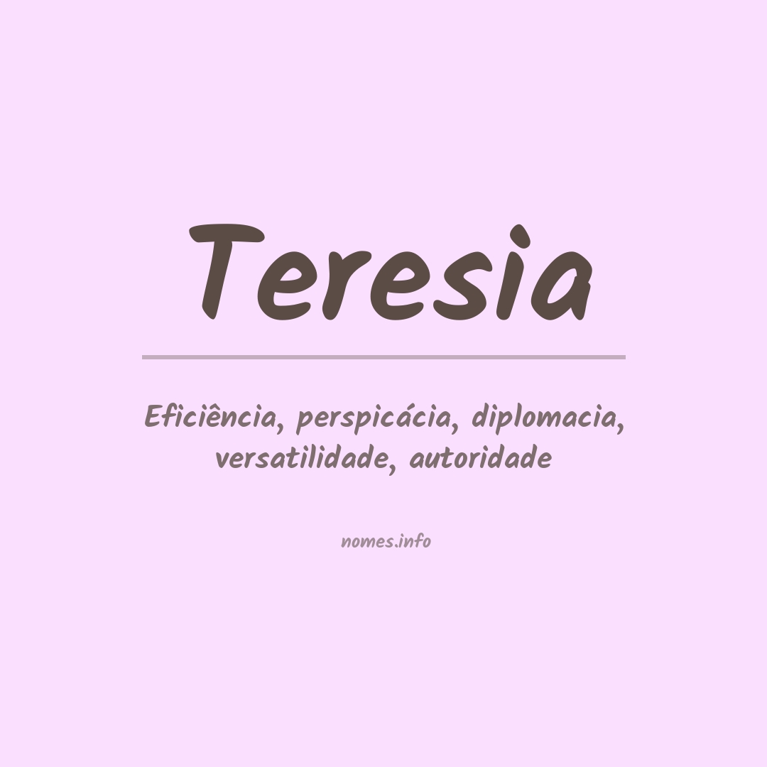 Significado do nome Teresia
