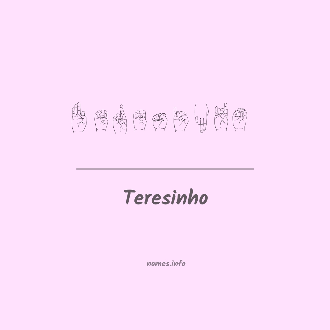 Teresinho em Libras