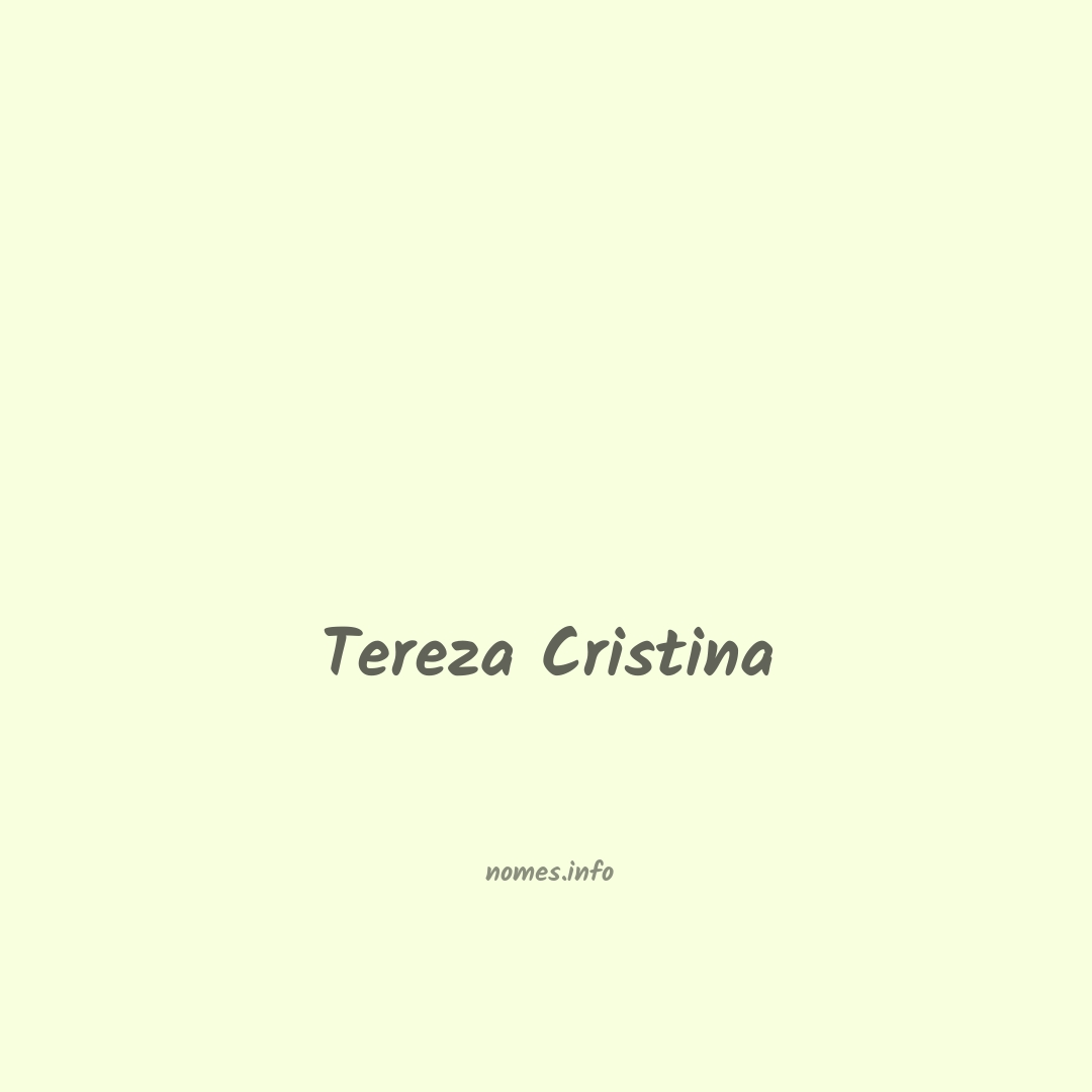 Tereza cristina em chinês