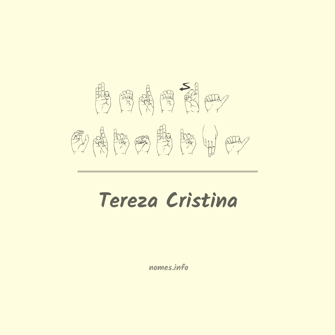 Tereza cristina em Libras
