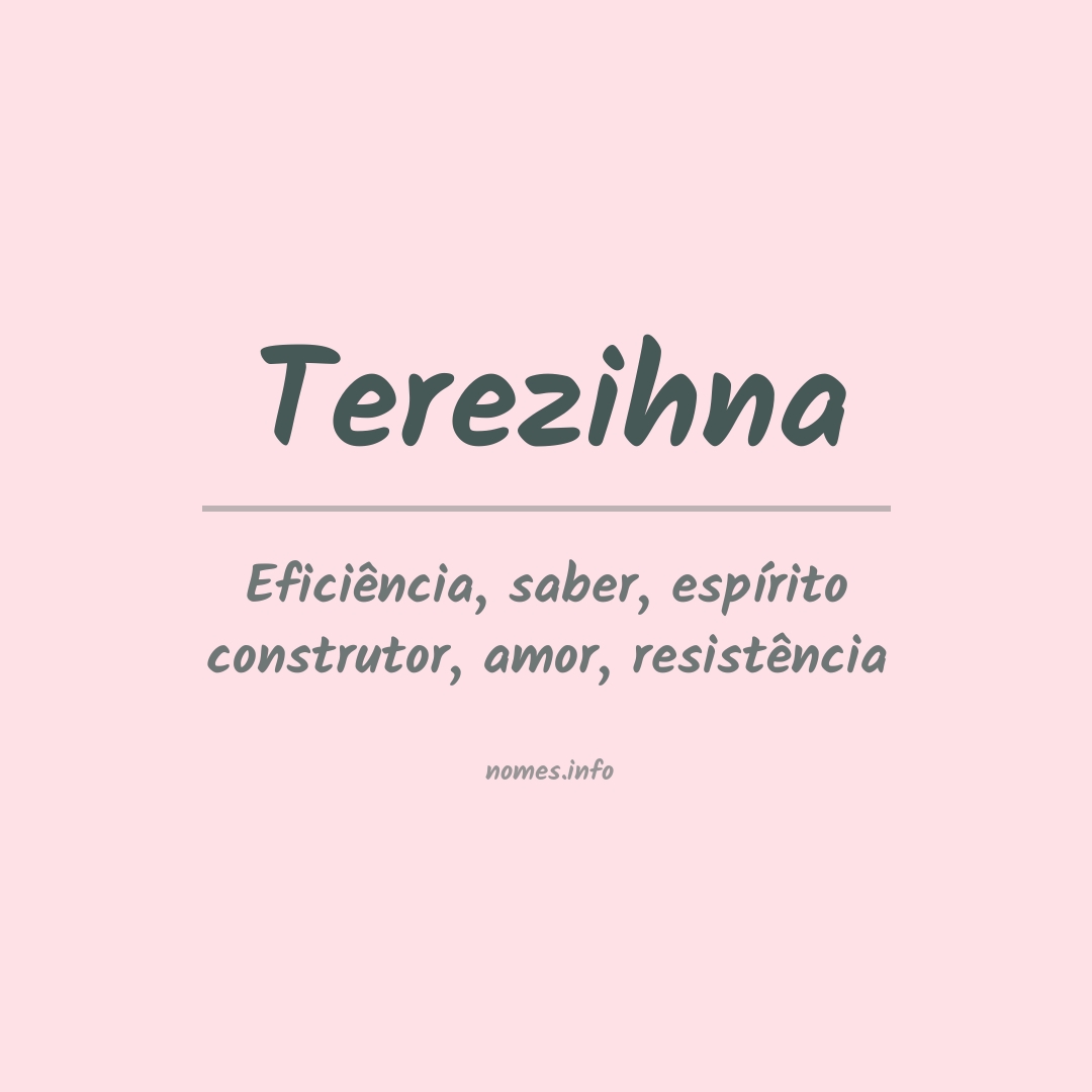 Significado do nome Terezihna