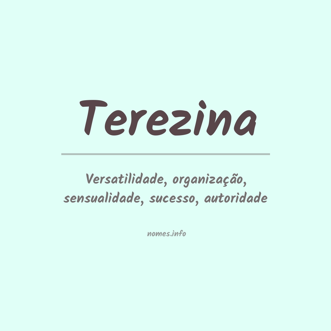Significado do nome Terezina