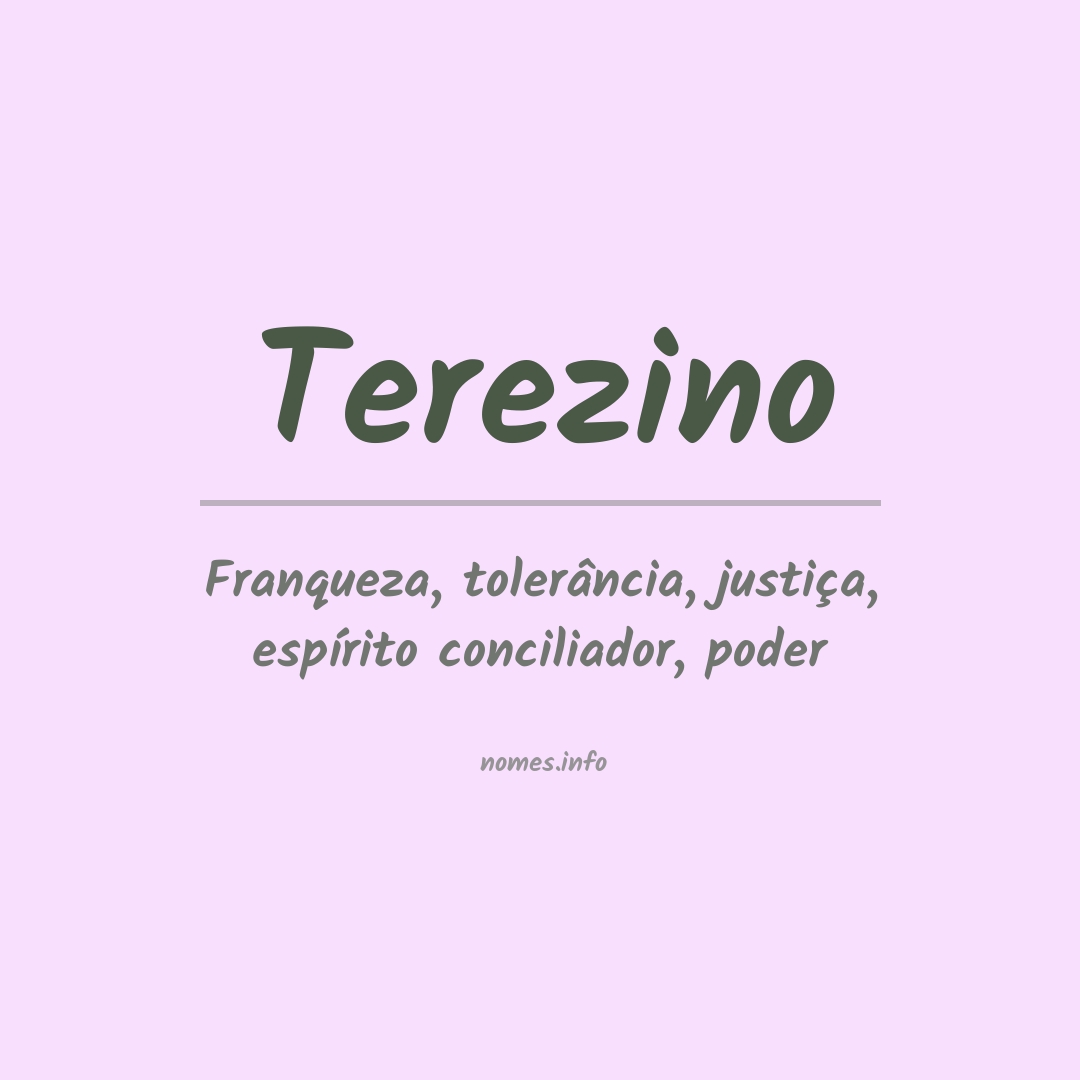 Significado do nome Terezino