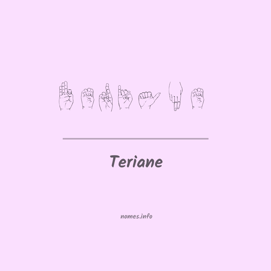 Teriane em Libras