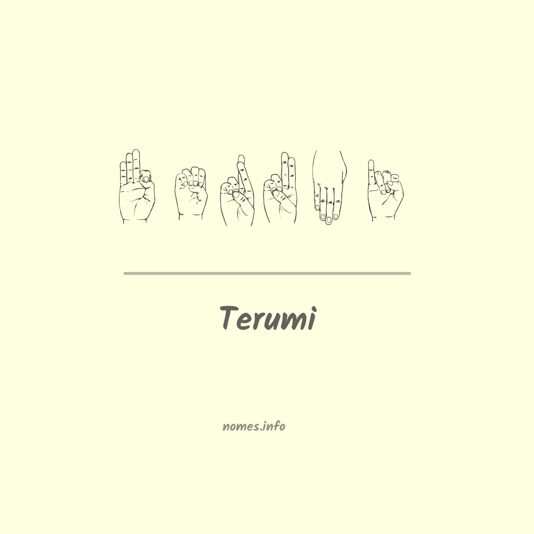 Terumi em Libras