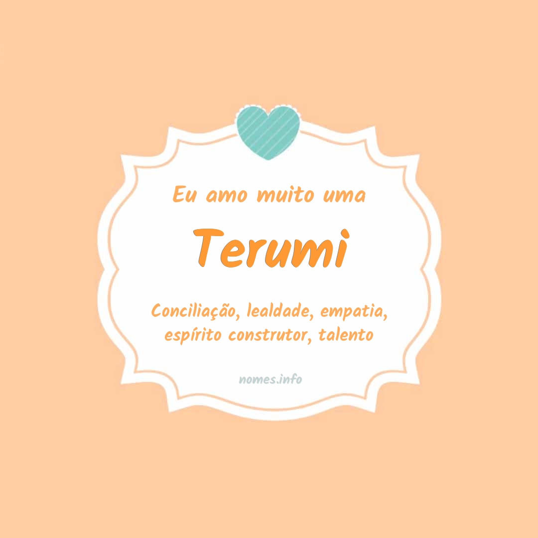 Eu amo muito Terumi