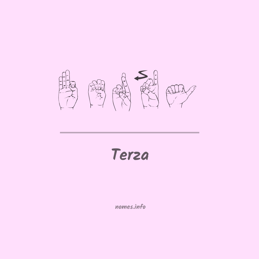 Terza em Libras