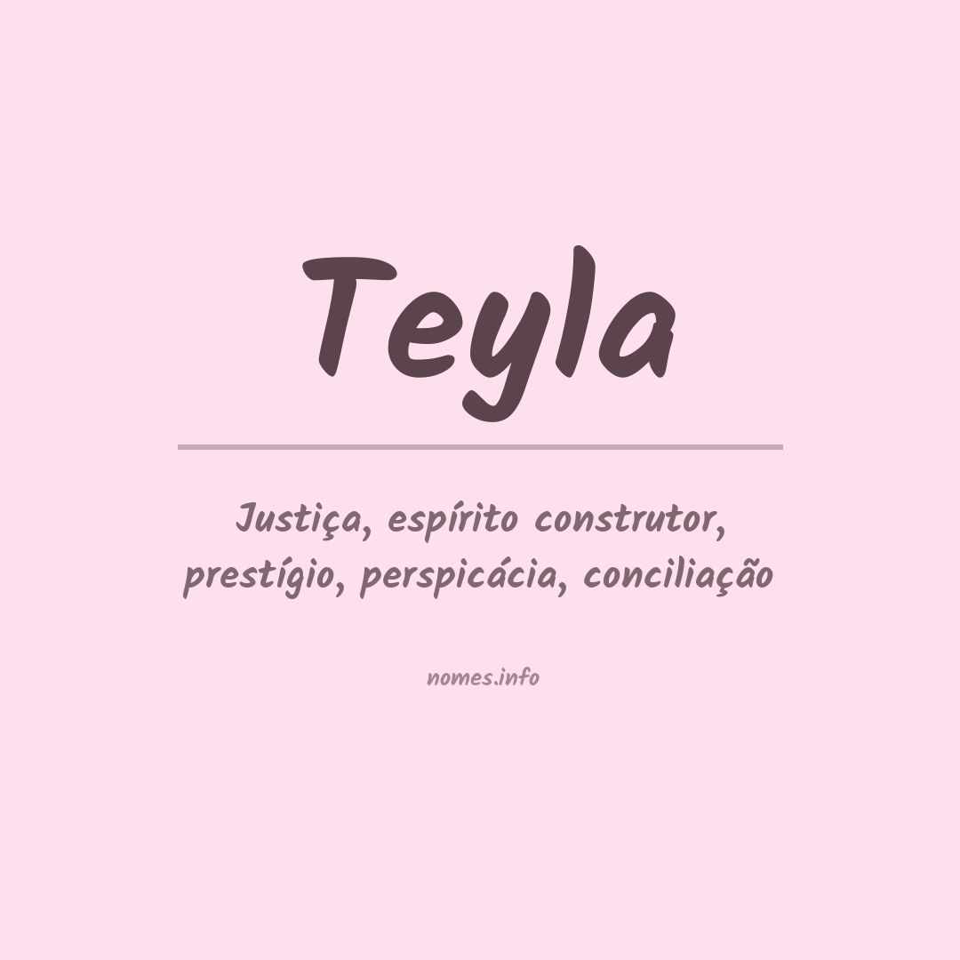 Significado do nome Teyla