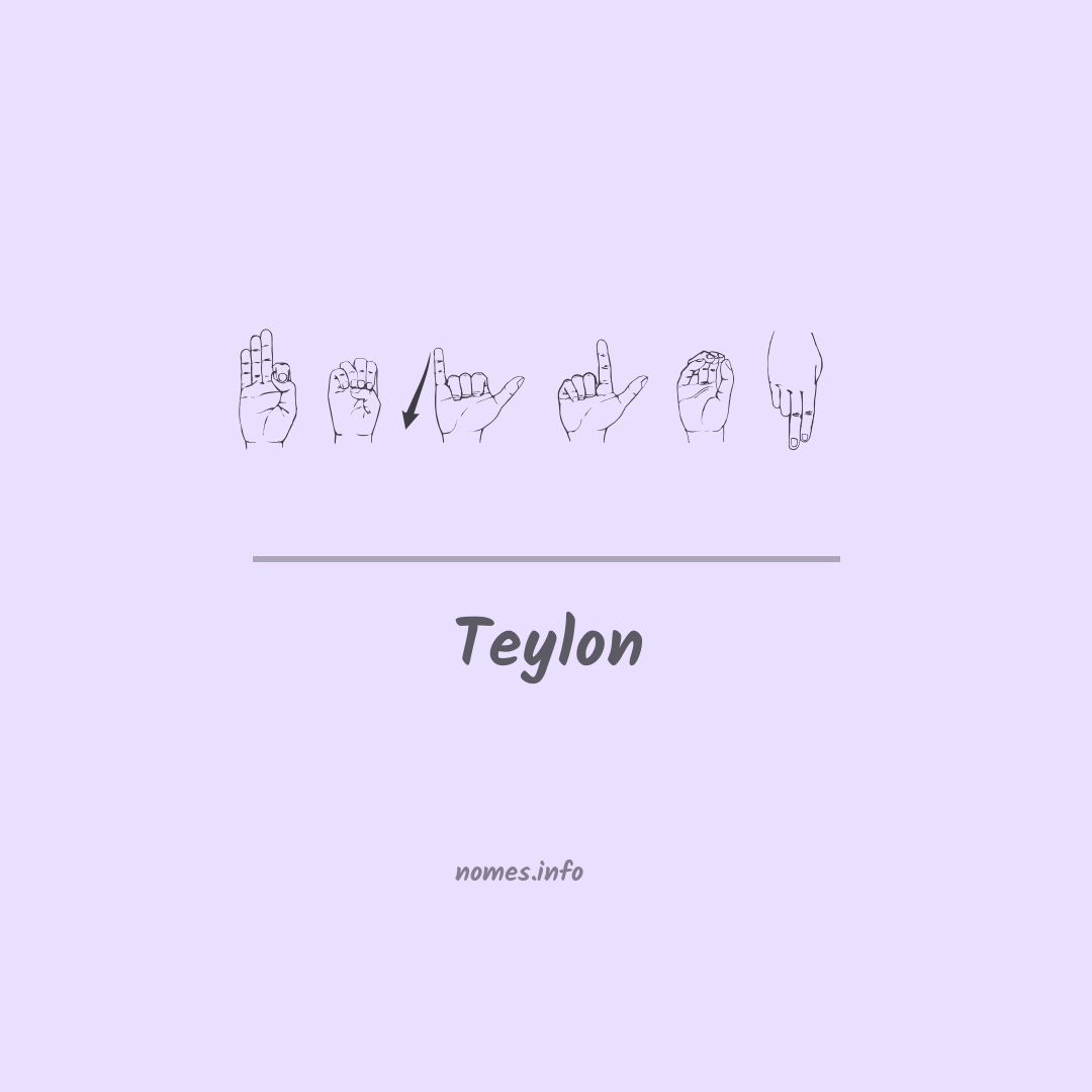 Teylon em Libras