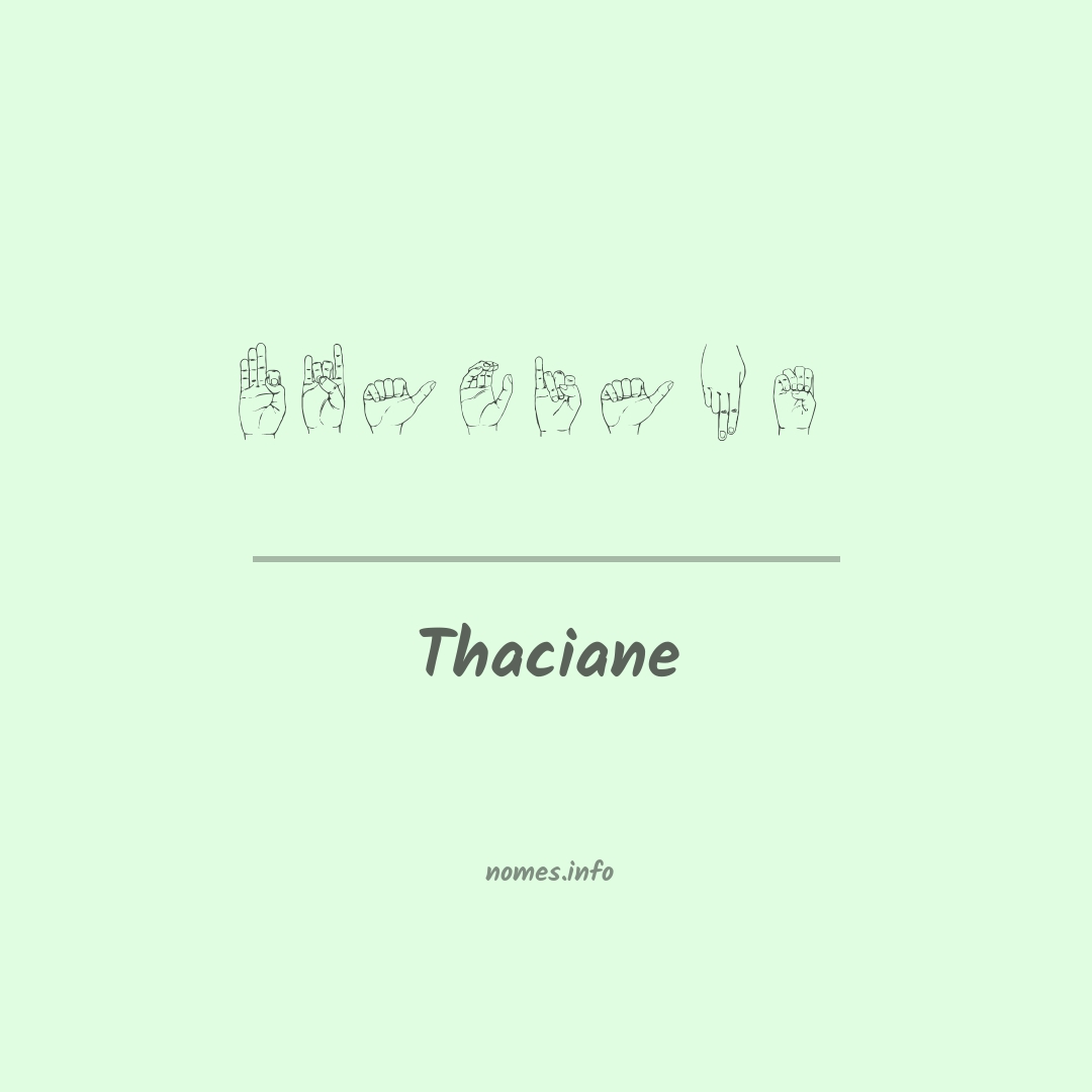Thaciane em Libras