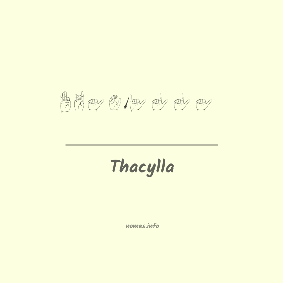 Thacylla em Libras