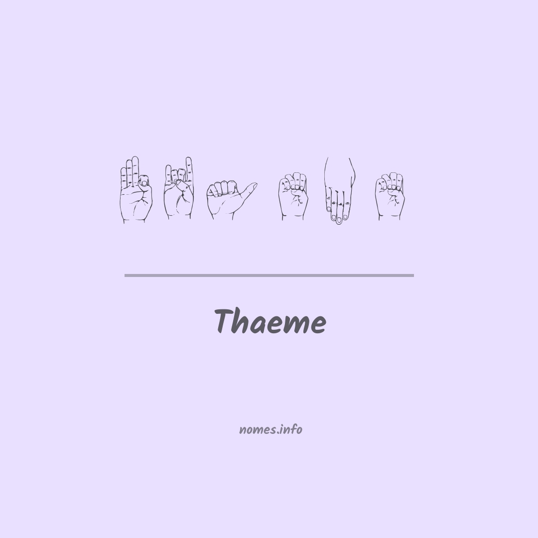 Thaeme em Libras