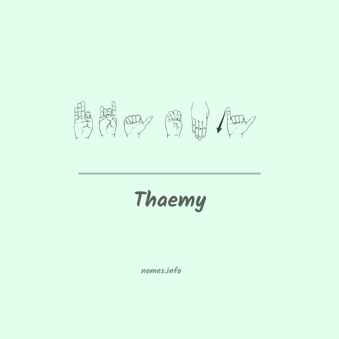 Thaemy em Libras