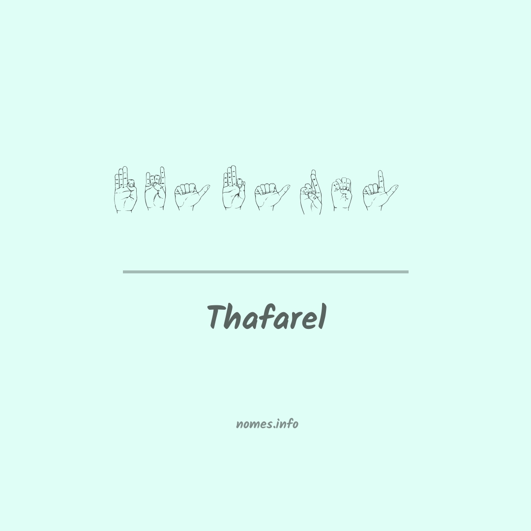 Thafarel em Libras