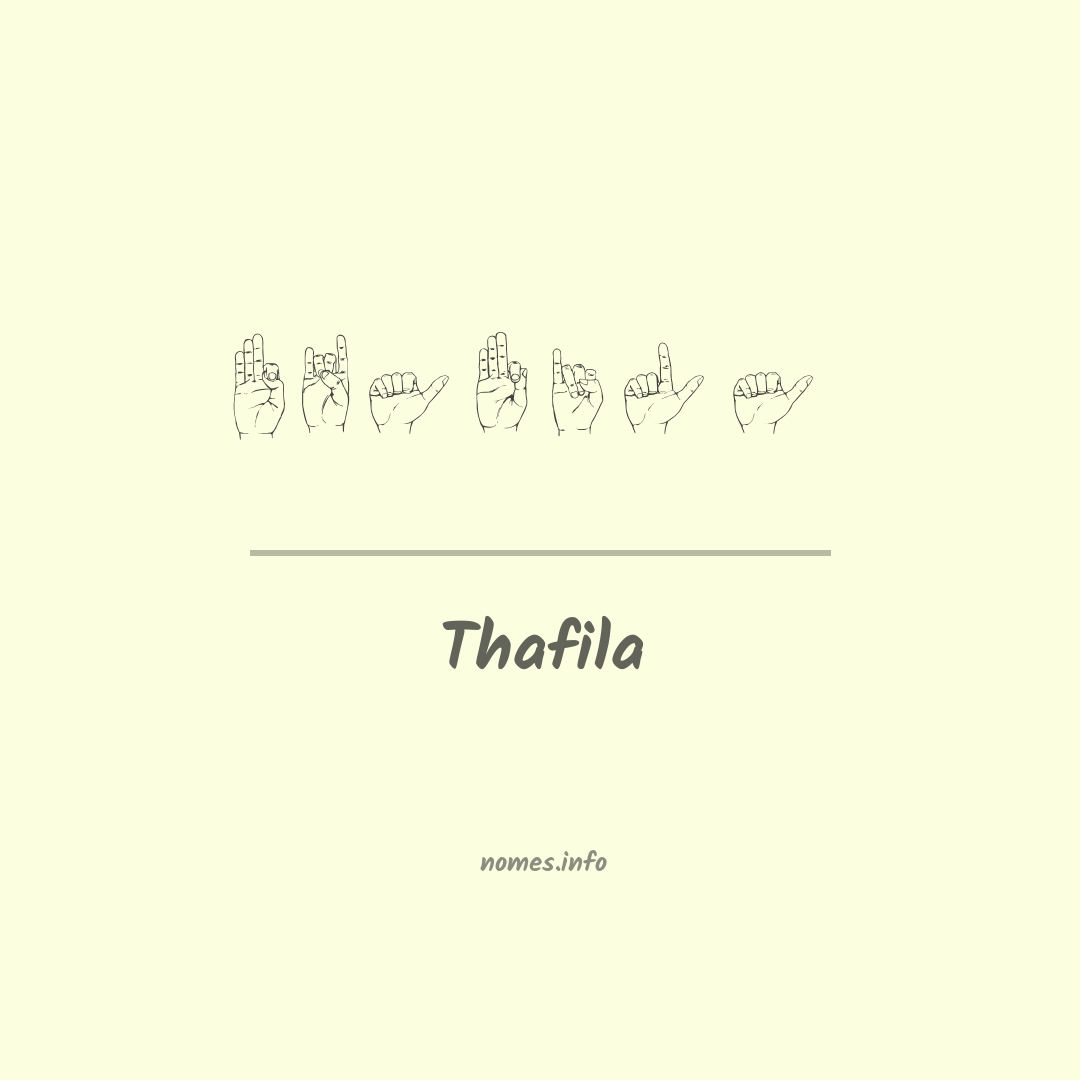 Thafila em Libras