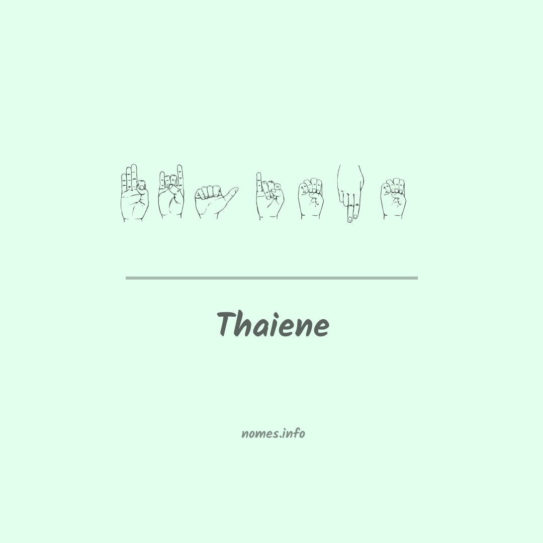 Thaiene em Libras