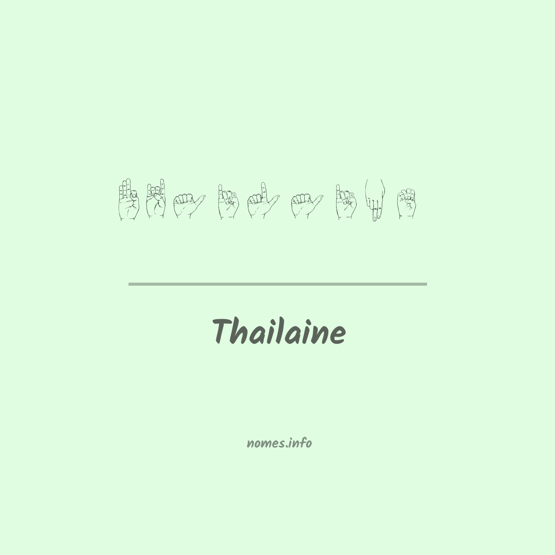 Thailaine em Libras