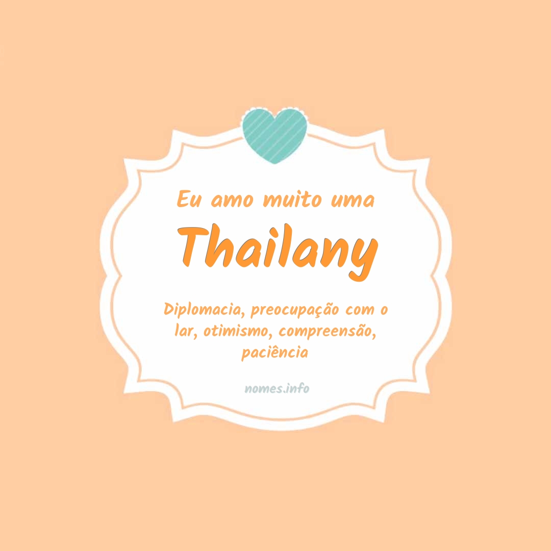 Eu amo muito Thailany