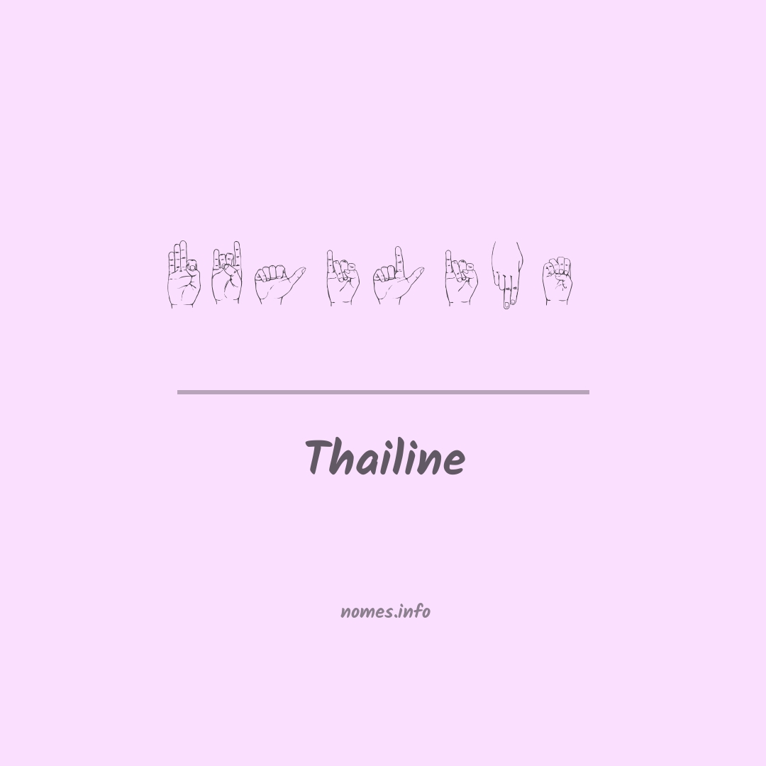 Thailine em Libras