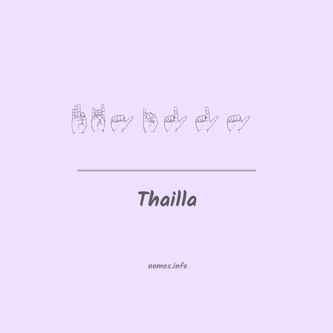 Thailla em Libras