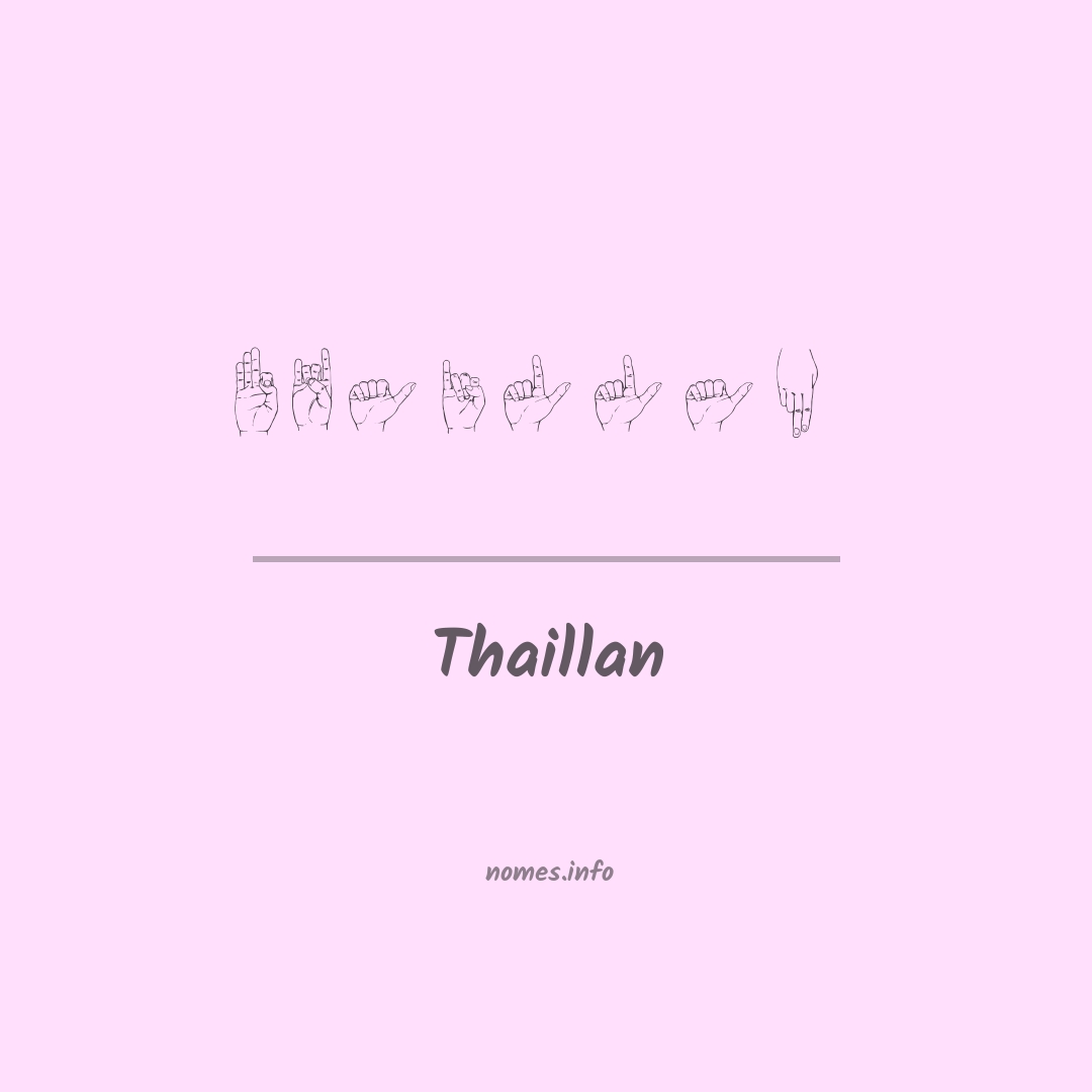 Thaillan em Libras