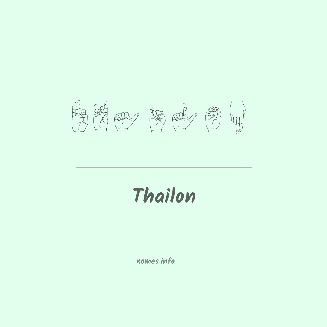 Thailon em Libras