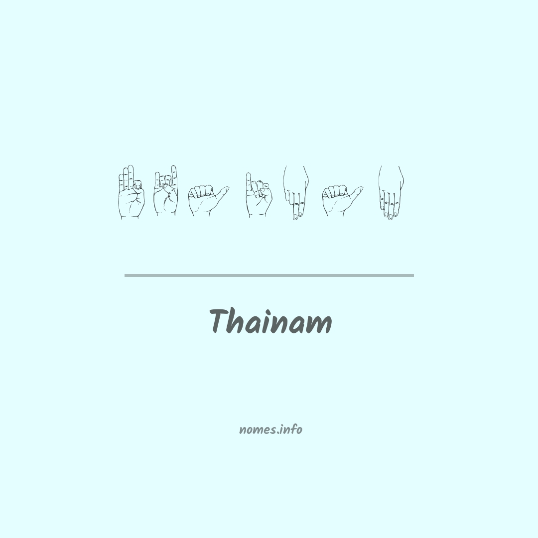 Thainam em Libras