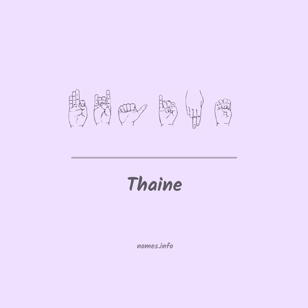 Thaine em Libras Thaine em Libras
